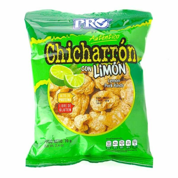 CHICHARRON CON LIMON PRO 70g