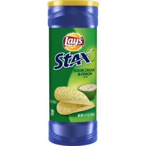LAYS STAX SOUR CREAM & ONON 155.9g